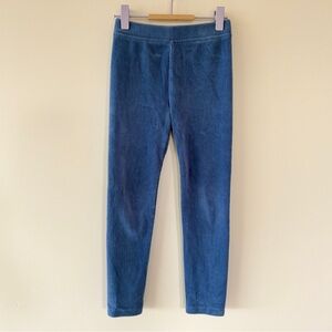 J.Crew Crewcuts Girls Blue Stretch Cozy Cord Leggings Size 7